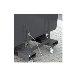 STIER Kippbehälter, hohe Bauhöhe, anthrazitgrau