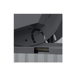 STIER Kippbehälter, hohe Bauhöhe, anthrazitgrau