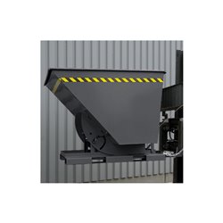 STIER Kippbehälter, hohe Bauhöhe, anthrazitgrau