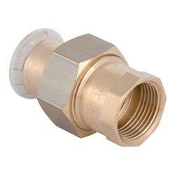 Geberit bergangsverschraubung Mapress d 28mmxRp 1, Cu, flachd., m IG, Rotguss