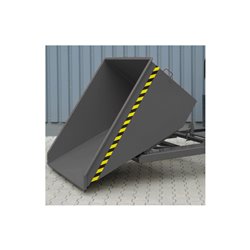 STIER Kippbehälter mit Scheren-Kipp-Mechanismus, anthrazitgrau