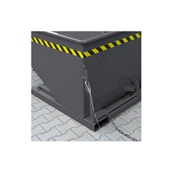 STIER Kippbehälter mit Scheren-Kipp-Mechanismus, anthrazitgrau