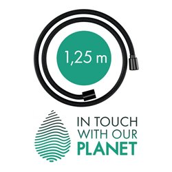 hansgrohe Brauseschlauch Designflex 1250mm, brushed black chrome