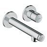 hansgrohe Fertigset Axor Uno Select UP-Waschtisch-Einhebelmischer, m Ausl. 158mm, Edelstahl-Optik