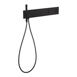 hansgrohe Fertigset ShowerComposition UP-THM, 4 Verbraucher, mattschwarz