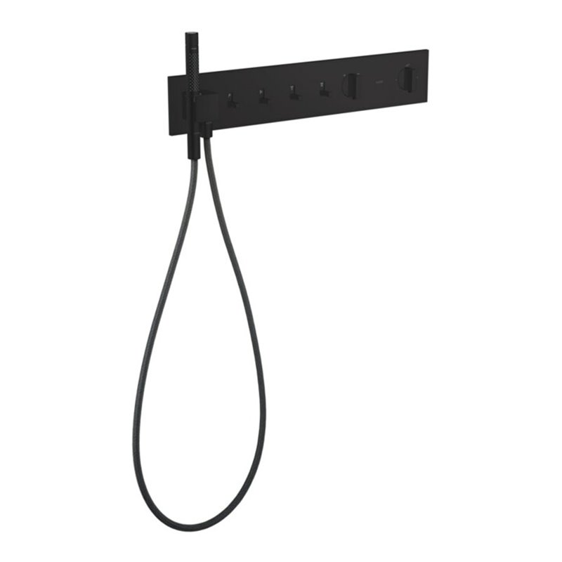 hansgrohe Fertigset ShowerComposition UP-THM, 4 Verbraucher, mattschwarz