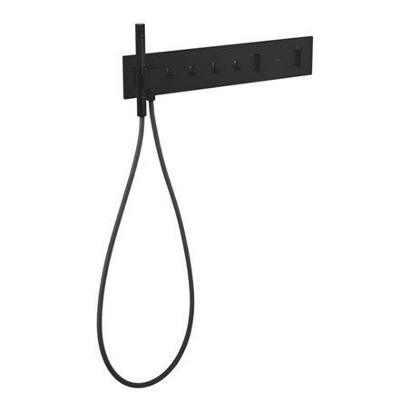 hansgrohe Fertigset ShowerComposition UP-THM, 4 Verbraucher, mattschwarz