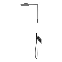 hansgrohe Fertigset ShowerComposition UP-THM, 4 Verbraucher, mattschwarz