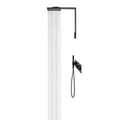 hansgrohe Fertigset ShowerComposition UP-THM, 4 Verbraucher, mattschwarz