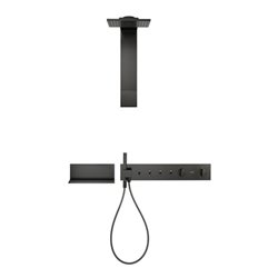 hansgrohe Fertigset ShowerComposition UP-THM, 4 Verbraucher, mattschwarz