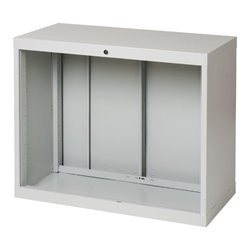 Regalwerk BERT-Schubladenschrank-Korpus Gehäuse ohne Schubladen in RAL 7035