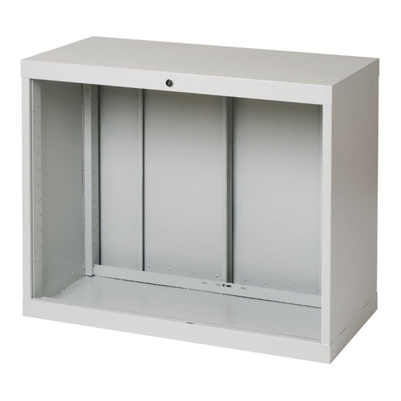 Regalwerk BERT-Schubladenschrank-Korpus Gehäuse ohne Schubladen in RAL 7035