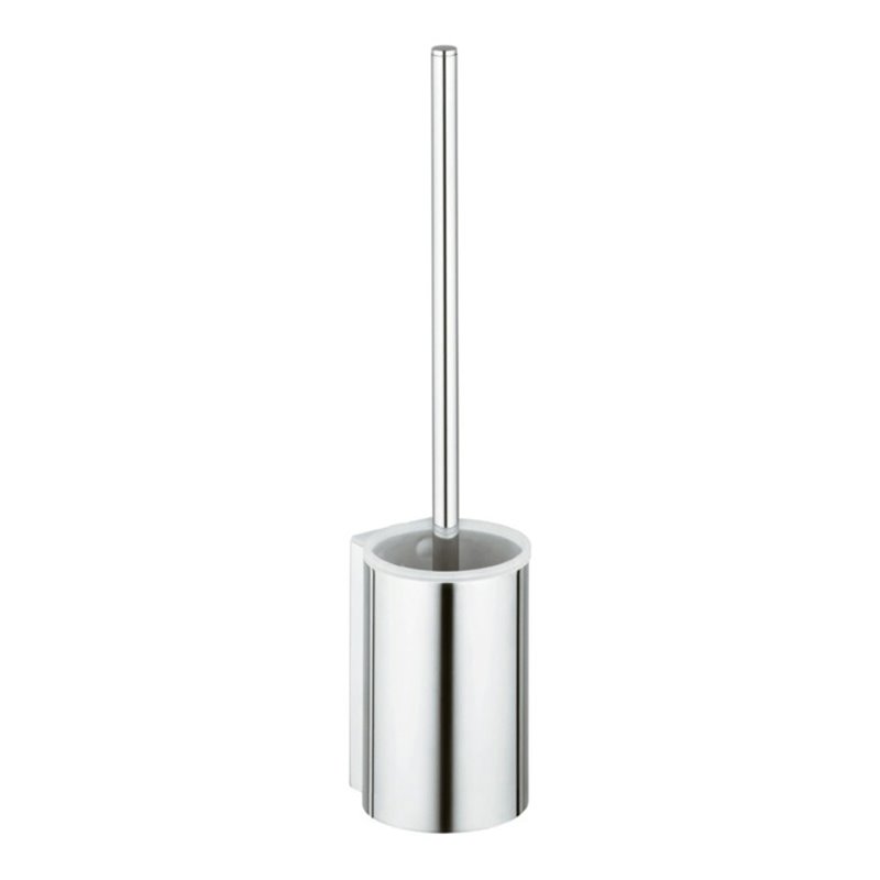 Keuco WC-Bürstengarnitur Plan 14972 Wd.-Modell, Kst.-Einsatz sw, Edelstahl