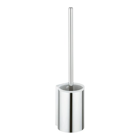 Keuco WC-Bürstengarnitur Plan 14972 Wd.-Modell, Kst.-Einsatz sw, Edelstahl
