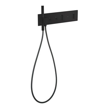 hansgrohe Fertigset ShowerComposition UP-THM, 2 Verbraucher, mattschwarz