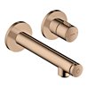 hansgrohe Fertigset Axor Uno Select UP-Waschtisch-Einhebelmischer, m Ausl. 158mm, pol. red gold