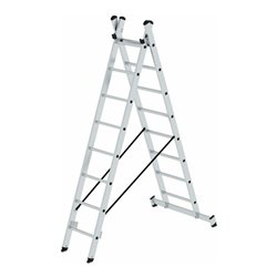 MUNK Aluminium-Mehrzweckleiter zweiteilig mit nivello ® -Traverse