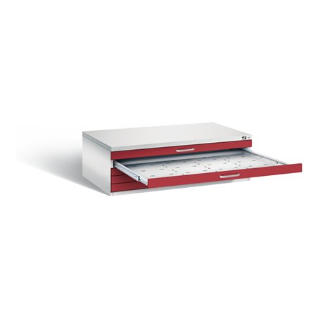 C+P Flachablageschrank Serie 7100_7200, H420xB1350xT960mm