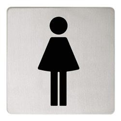 Keuco Türschild Plan Symbol Damen, verchromt