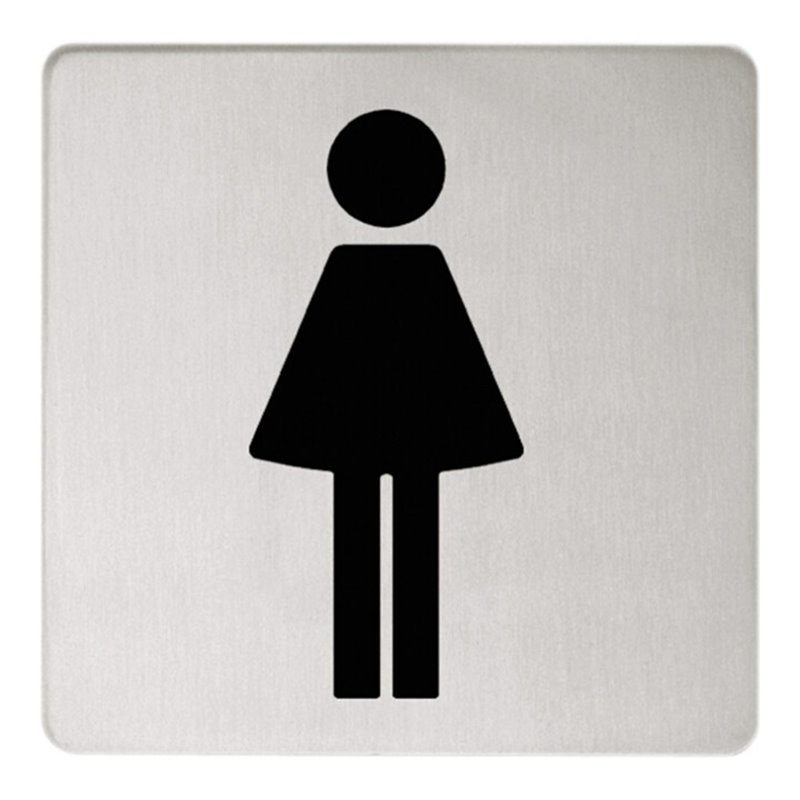 Keuco Türschild Plan Symbol Damen, verchromt