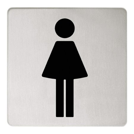 Keuco Türschild Plan Symbol Damen, verchromt