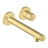 hansgrohe Fertigset Axor Uno Select UP-Waschtisch-Einhebelmischer, m Ausl. 221mm, brushed brass