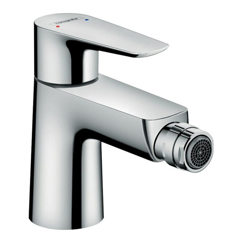 hansgrohe Bidet-Einhebelmischer Talis E mit Push-Open-Ablaufgarnitur, chrom