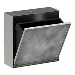 hansgrohe XtraStoris Rock EB-Abfalleimer 300x300x100mm, m befl. T., ES Optic