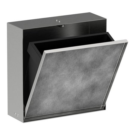 hansgrohe XtraStoris Rock EB-Abfalleimer 300x300x100mm, m befl. T., ES Optic