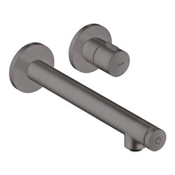 hansgrohe Fertigset Axor Uno Select UP-Waschtisch-Einhebelmischer, m Ausl. 221mm, brush. bla vc