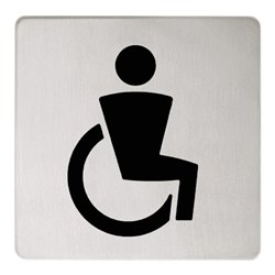 Keuco Türschild Plan Symbol barrierefrei, verchromt