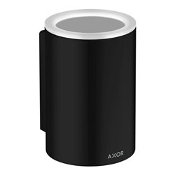 hansgrohe Zahnputzbecher Axor Universal Circular d 76x114mm, Wandmontage, mattschwarz
