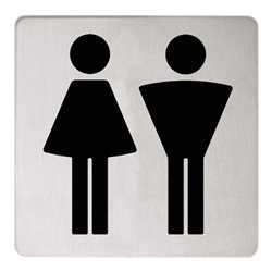 Keuco Türschild Plan Symbol Damen/Herren, verchromt