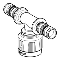 Geberit bergangs-T-Stück Mepla d 26mm/MF20/d 20, m MasterFix, DG, RG