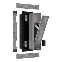 hansgrohe XtraStoris Rock EB-Abfalleimer 300x150x140mm, m befl. T., ES Optic