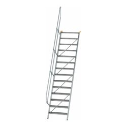 MUNK Aluminium-Treppe Stufen 60°, Stufenbreite 800 mm