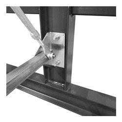 STIER Kragarmregal doppelseitig mit 6 absteigenden Ebenen, HxT 2000x500mm