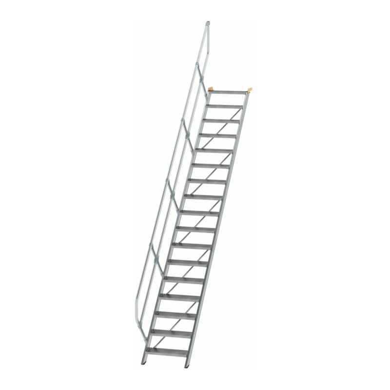 MUNK Aluminium-Treppe Stufen 45°, Stufenbreite 600 mm