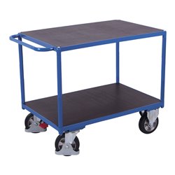VARIOfit Schwerlast Tischwagen mit 2 Ladeflächen, Traglast 1000 kg, Höhe 925 mm