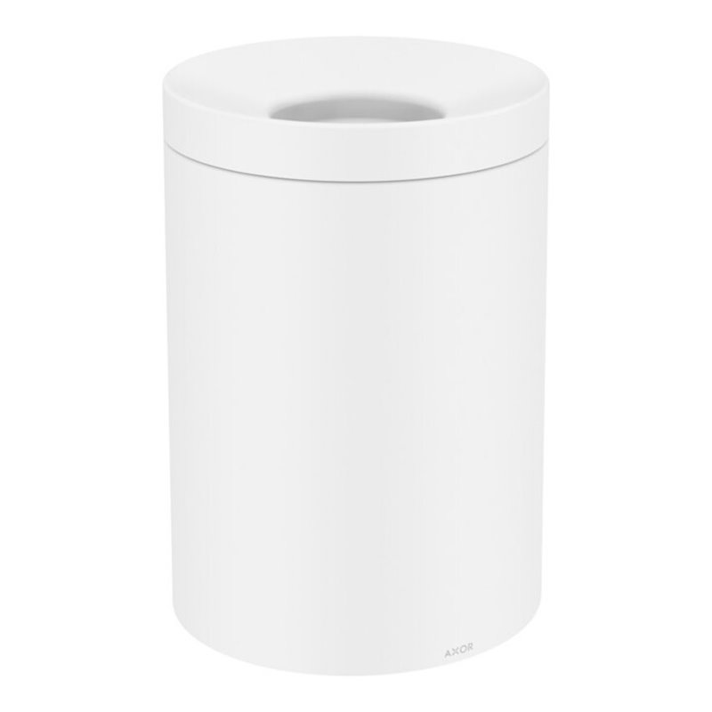 hansgrohe Abfalleimer Axor Uni. Circular freistehend, mattweiß