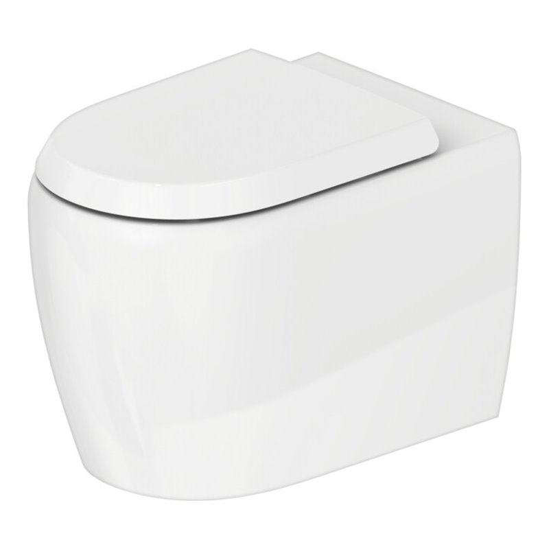 Duravit Stand-WC, Tiefspüler Qatego 39x60cm, 4,5 l, Rimless, weiß Hochglanz