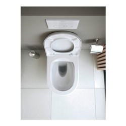 Duravit Stand-WC, Tiefspüler Qatego 39x60cm, 4,5 l, Rimless, weiß Hochglanz