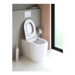 Duravit Stand-WC, Tiefspüler Qatego 39x60cm, 4,5 l, Rimless, weiß Hochglanz