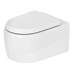Duravit Wand-WC, Tiefspüler Qatego 38,5x57cm, 4,5 l, riml., weiß Hochglanz