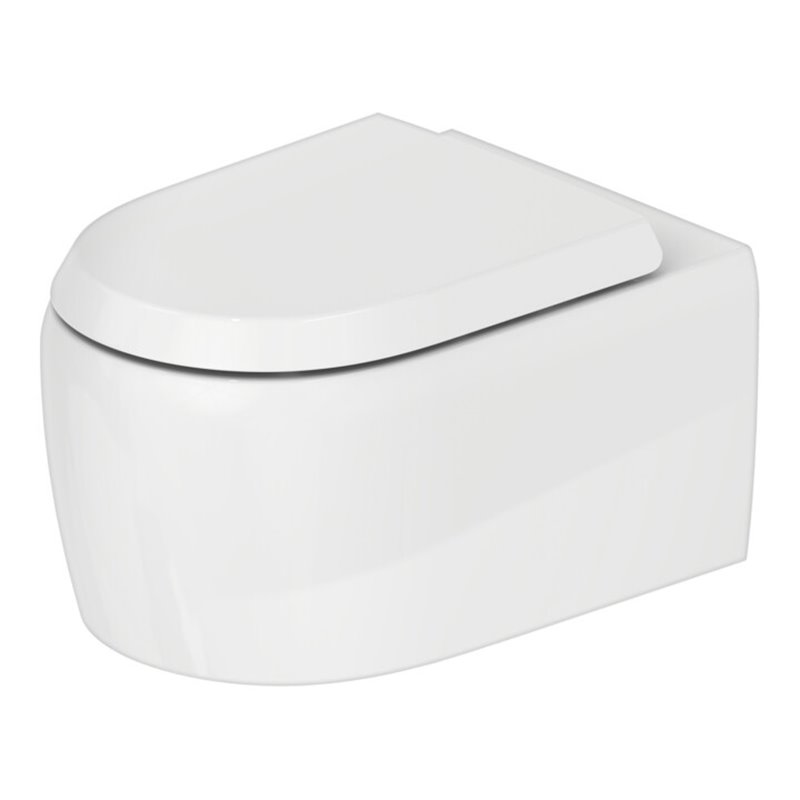 Duravit Wand-WC, Tiefspüler Qatego 38,5x57cm, 4,5 l, riml., weiß Hochglanz