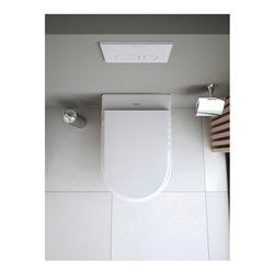 Duravit Wand-WC, Tiefspüler Qatego 38,5x57cm, 4,5 l, riml., weiß Hochglanz