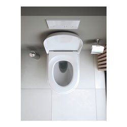 Duravit Wand-WC, Tiefspüler Qatego 38,5x57cm, 4,5 l, riml., weiß Hochglanz