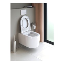 Duravit Wand-WC, Tiefspüler Qatego 38,5x57cm, 4,5 l, riml., weiß Hochglanz