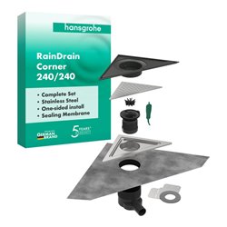 hansgrohe Komplettset Punkta.RainDrain Corn. 240x240mm BST