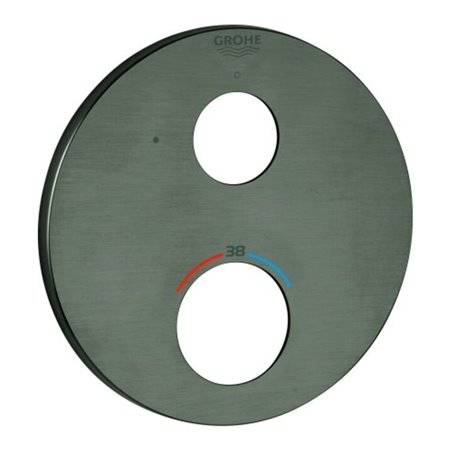 Grohe Rosette 49073 rund für THM-FMS hard graphite gebürstet